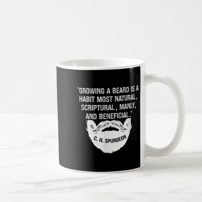 Caneca De Café Os Homens Que Cultivam Uma Barba São Naturais; Man (Direita)