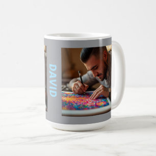 Caneca De Café Os homens também amam a arte de diamante