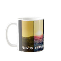 Os horizontes da terra de Venus Moon Marte e titã