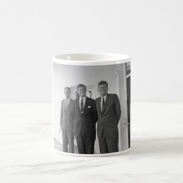 Caneca De Café Os irmãos de Kennedy -- John, Robert, e Ted (Centro)