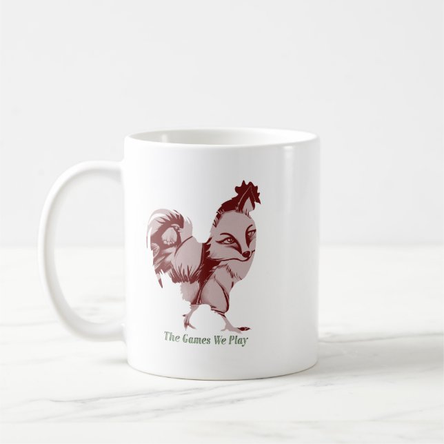 Caneca De Café Os jogos que jogamos com o Vixen Hotwomen design (Esquerda)