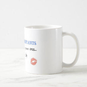 Caneca De Café os lábios, hospedeiros de bordo, estão aqui salv