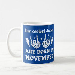 CANECA DE CAFÉ OS MAIS FELIZES SÃO NASCER DE NOVEMBRO