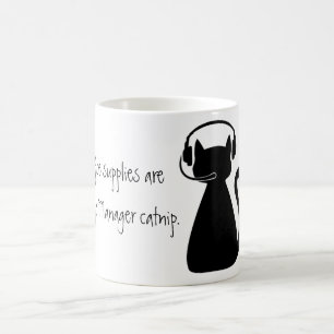 Caneca De Café Os materiais de escritório são Catnip do gerente