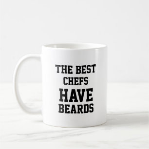 Caneca De Café Os melhores chefs têm barbas