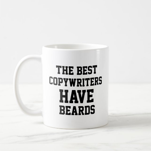 Caneca De Café Os melhores escritores têm barba (Esquerda)