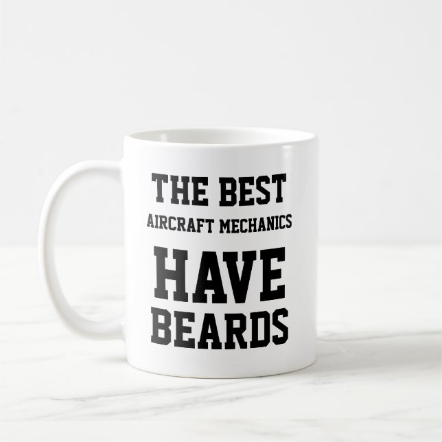 Caneca De Café Os Melhores Mecanismos De Aeronave Têm Barras (Esquerda)