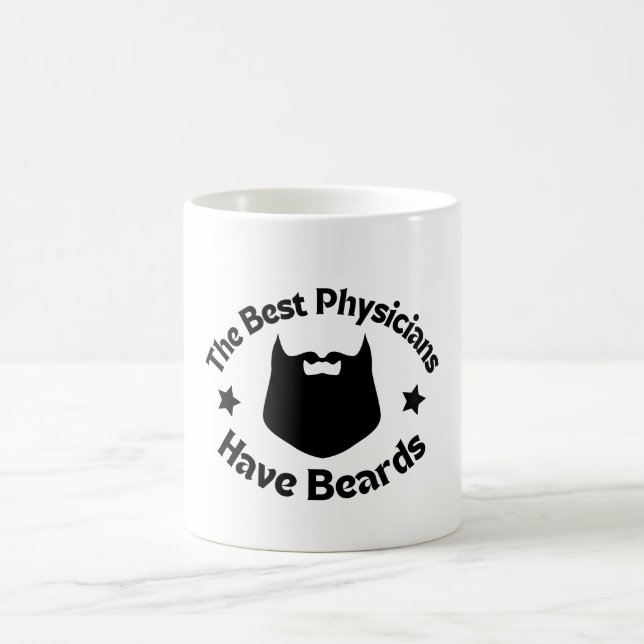 Caneca De Café Os melhores médicos têm barba (Centro)