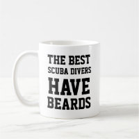 Os melhores mergulhadores Scuba têm barba