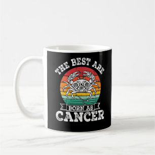 Caneca De Café Os Melhores Nascem Como Câncer Retro Pôr do Sol Zo