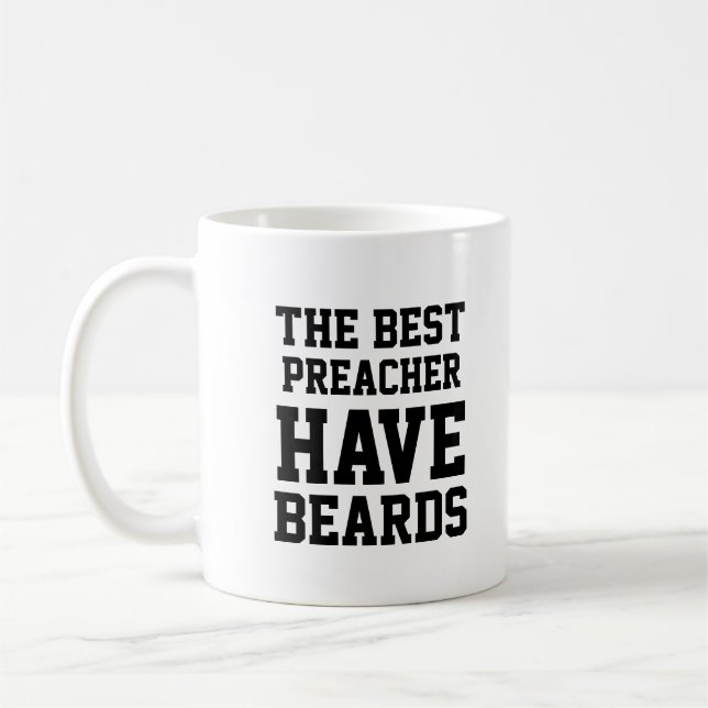 Caneca De Café Os melhores pregadores têm barba (Esquerda)