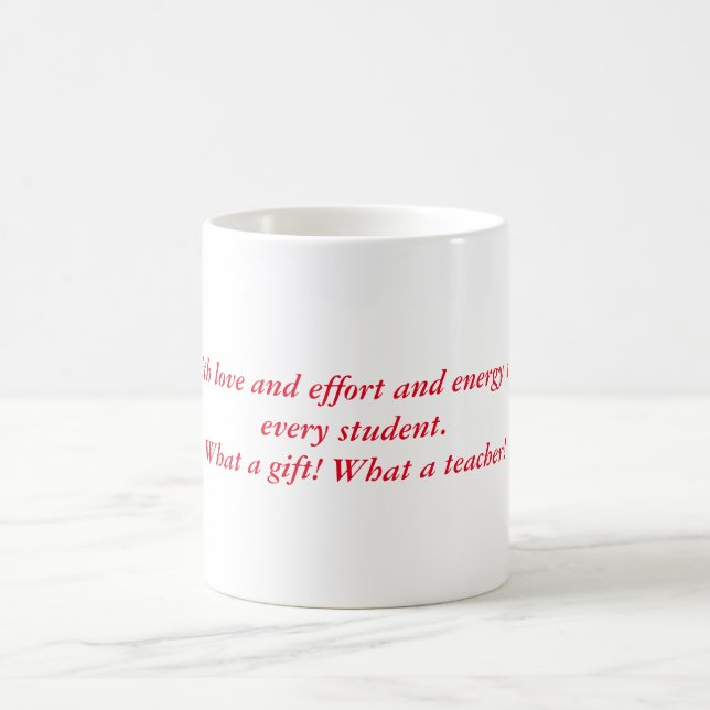 Caneca De Café Os melhores presentes para a apreciação do profess (Centro)