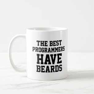 Caneca De Café Os Melhores Programadores Têm Barbas