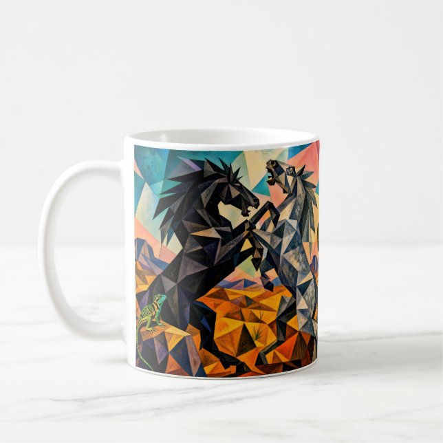 Caneca De Café Os Observadores – O Lagarto e O Cacto (Esquerda)