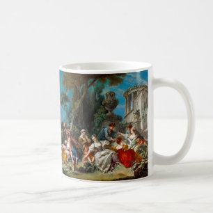 Caneca De Café Os Passarinheiros por Francois Boucher