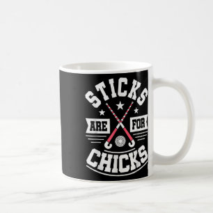 Caneca De Café Os Paus São Para As Garotas - Jogadora De Hóquei N