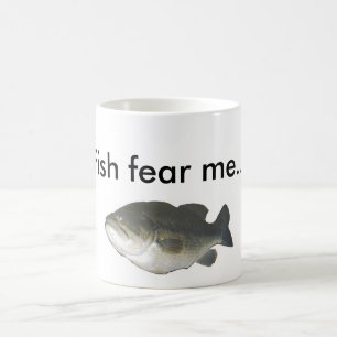 Caneca De Café Os peixes temem-me…