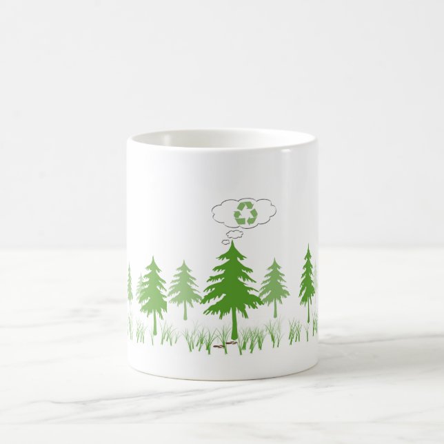 Caneca De Café os pensamentos da natureza (Centro)