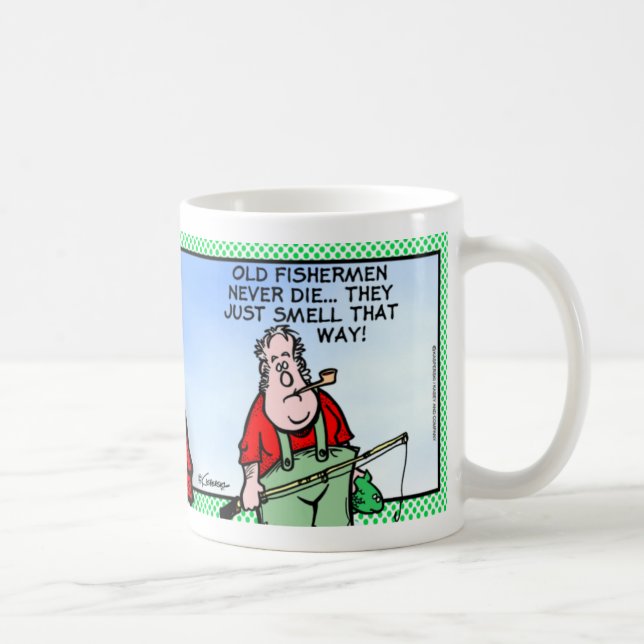 Caneca De Café Os pescadores idosos nunca morrem… (Direita)