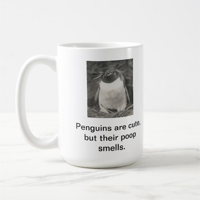 Caneca De Café Os pinguins são seus do tombadilho cheiros (Esquerda)