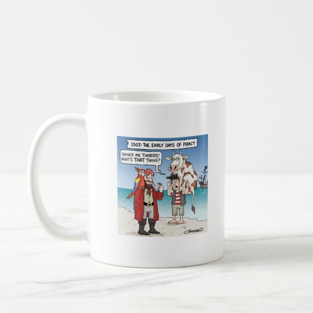 Caneca De Café Os primeiros dias da pirataria (Esquerda)