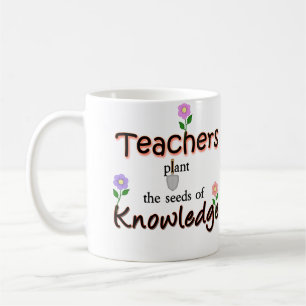 Caneca De Café Os professores plantam as sementes do conhecimento