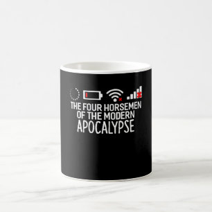 Caneca De Café Os Quatro Cavaleiros do Moderno Apocalipse Engraç