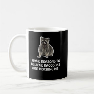 Caneca De Café Os Raccoons Estão Me Chocando Humor Memor Engraçad
