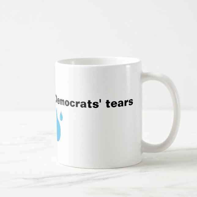 Caneca De Café Os rasgos de Democratas (Direita)