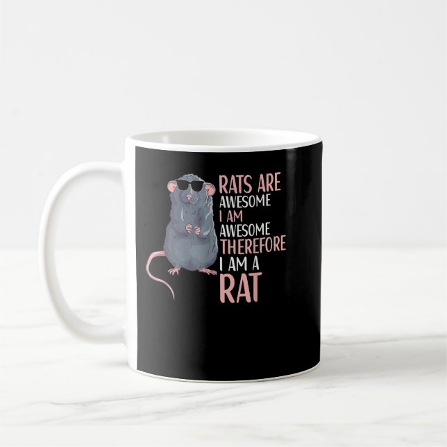 Caneca De Café Os Ratos São Roupa De Rato Engraçado Incrível (Esquerda)