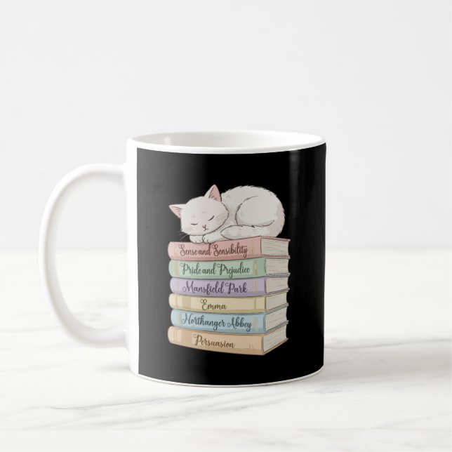 Caneca De Café Os Romances de Jane Austen IX (Esquerda)