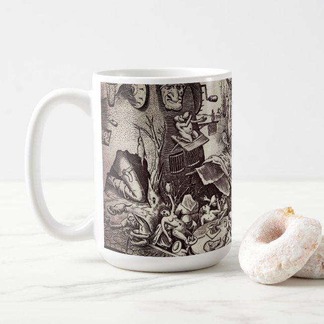 Caneca De Café Os Sete Pecados Mortais - Gluttonia (Com Donut)