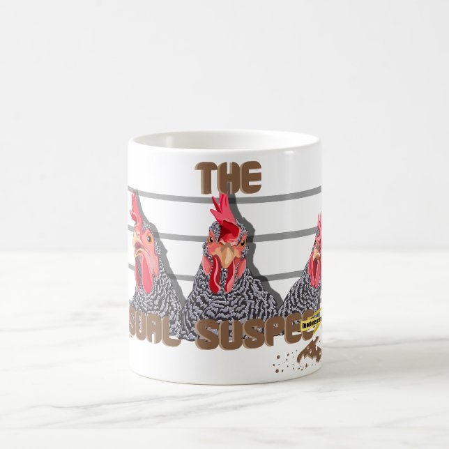 Caneca De Café Os suspeitos de "Barred Rock Hens" (Centro)