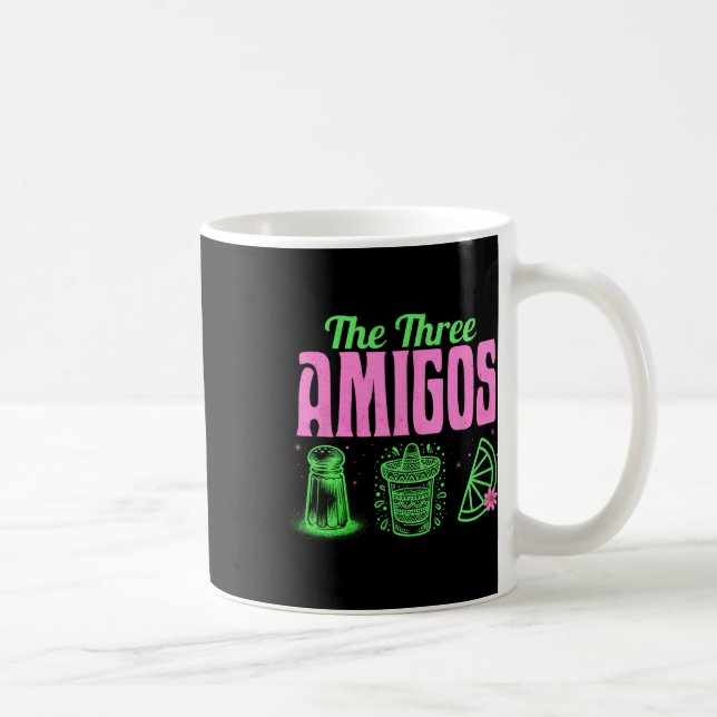 Caneca De Café Os Três Amigos Cinco De Mayo Bebendo Tequila Pa (Direita)