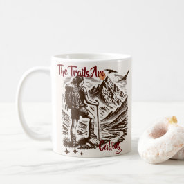 Caneca De Café Os Trilhos Estão Chamando