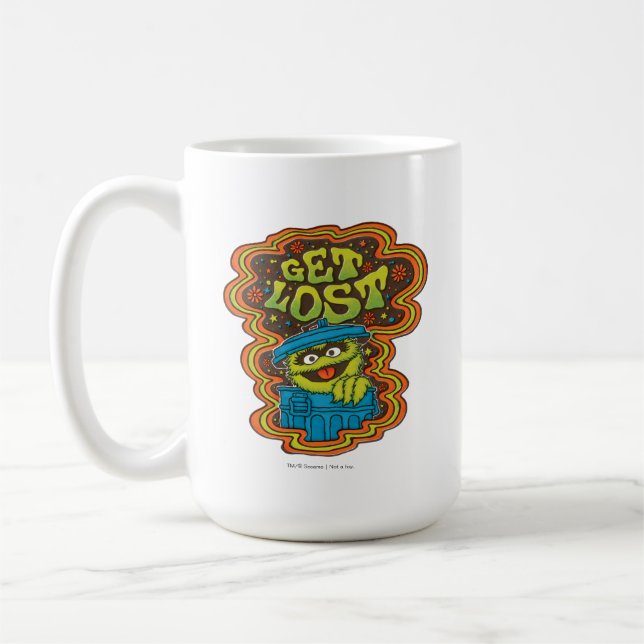 Caneca De Café Oscar, o Monstro | Psicodélico (Esquerda)