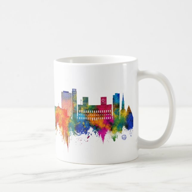 Caneca De Café Oslo Noruega Skyline (Direita)