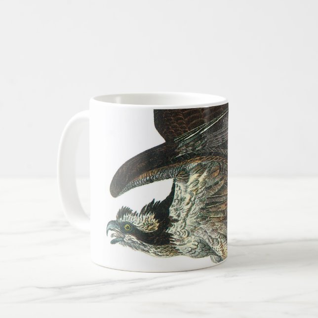 Caneca De Café Osprey de Audubon (Frente Esquerda)