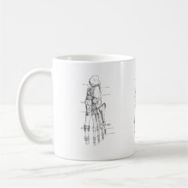 Caneca De Café Ossos da arte da anatomia do vintage do pé