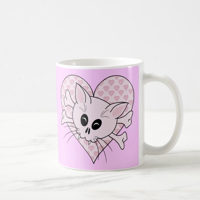 Caneca De Café Ossos do gatinho (Direita)