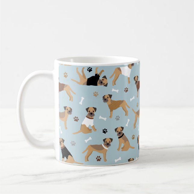 Caneca De Café Ossos e patas de fronteira (Esquerda)