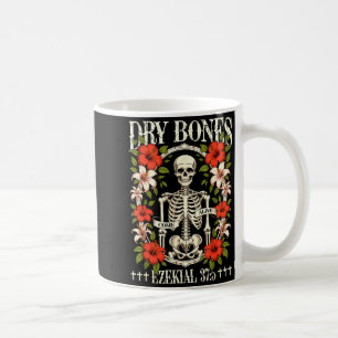 Caneca De Café Ossos Secos Voltam à Vida Esqueleto Divertido Flor