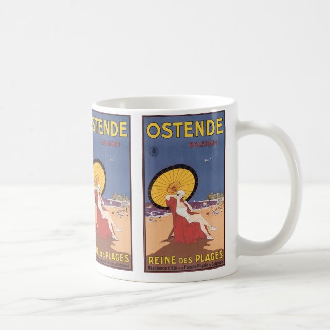 Caneca De Café Ostende - Bélgica (Direita)