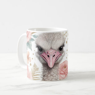 Caneca De Café Ostras Whimsical com Elegância Floral