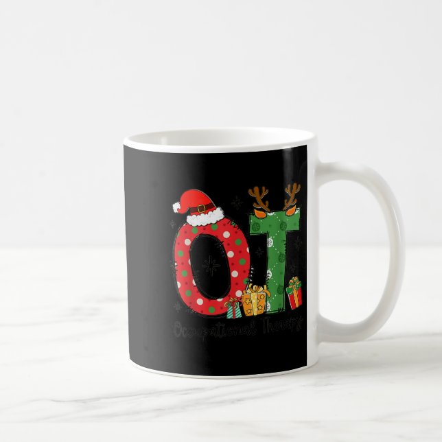 Caneca De Café Ot Christmas Occupational Therapy Therast Merry Ot (Direita)