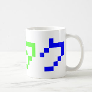 Caneca De Café OTAKU 8 Bits Pixel Japonês Katakana