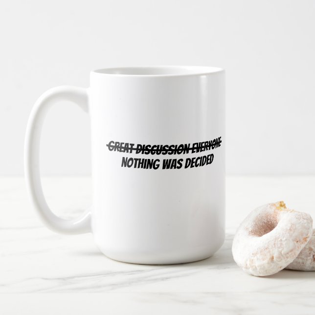 Caneca De Café Ótima discussão para todos (Com Donut)