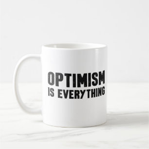 Caneca De Café Otimismo é tudo uma citação inspiradora
