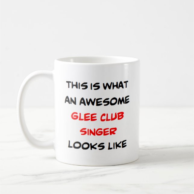 Caneca De Café ótimo cantor de glee club (Esquerda)