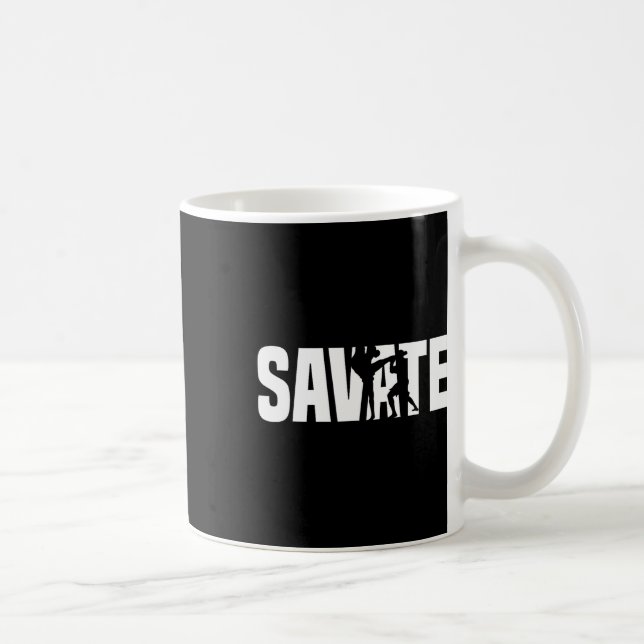 Caneca De Café Ótimo Conjunto de Boxe Savate Chute Mma Kickboxing (Direita)